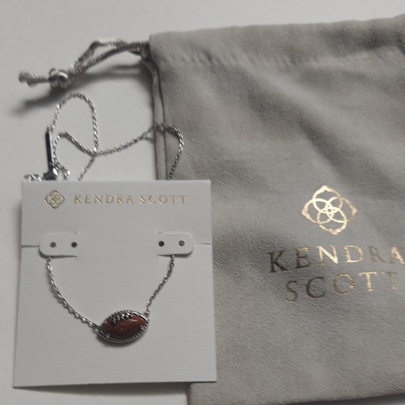 Kendra Scott Football Short Pendant Necklace, - Picture 2 of 8